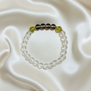 Clear Quartz/Smoky Quartz/Peridot Bracelet